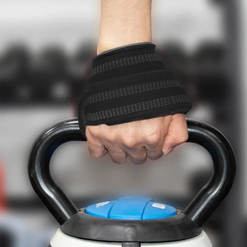 2PCS Weightlifting Hand Belt Anti-Slip Sport Fitness Wrist Wraps Straps Gym Support Lifting Grip Belt Fitness Bodybuilding