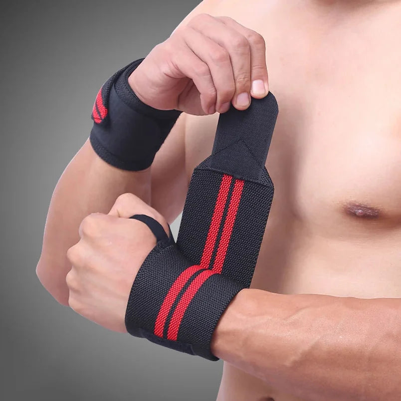 1 Pair of Adjustable Bandages Weightlifting Wristbands