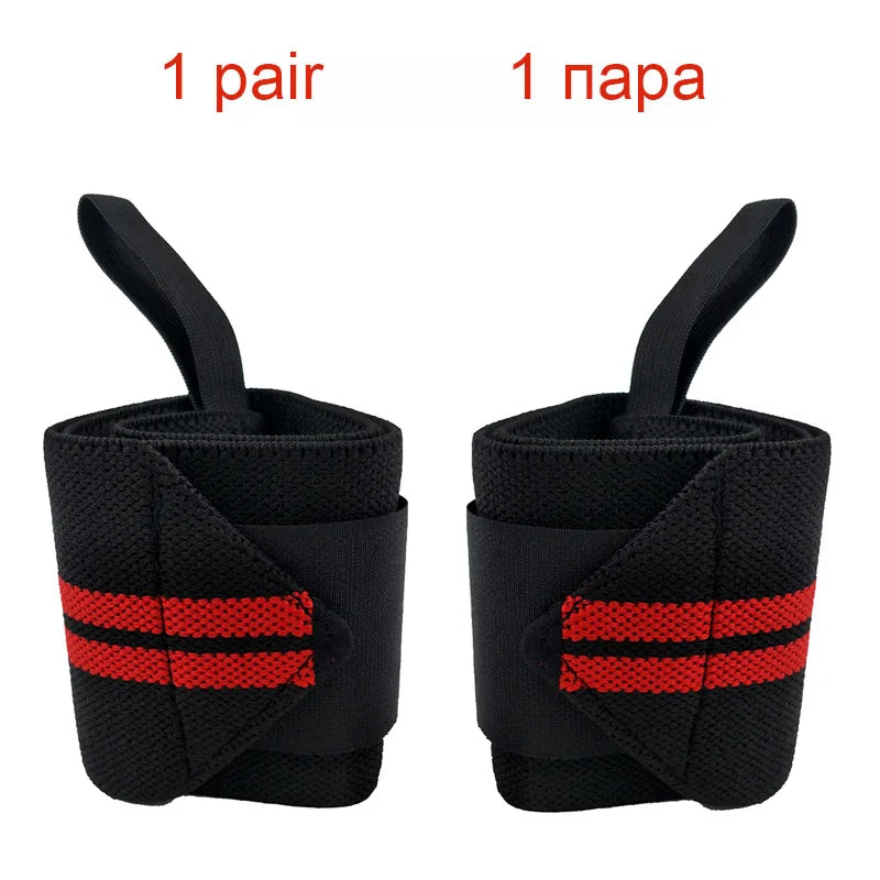 1 Pair of Adjustable Bandages Weightlifting Wristbands