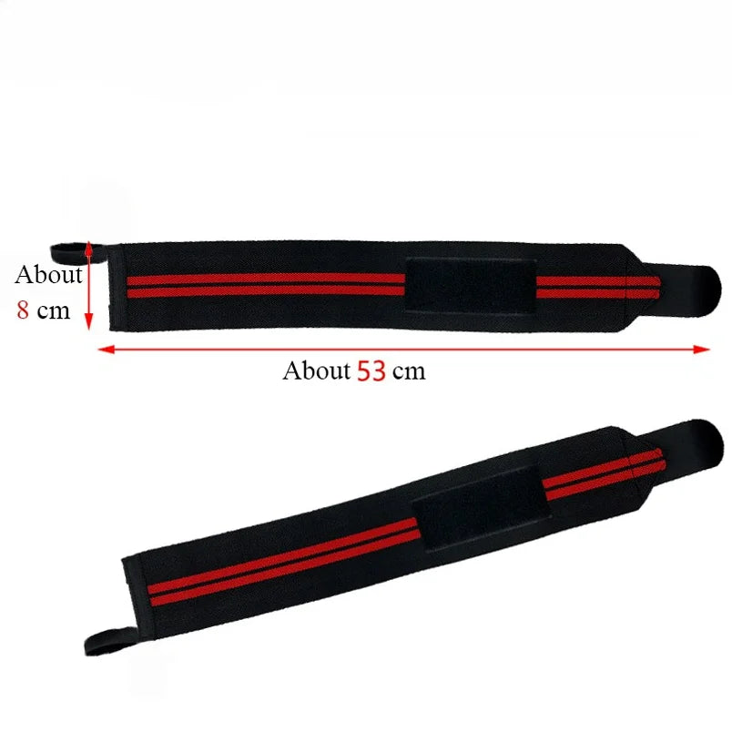 1 Pair of Adjustable Bandages Weightlifting Wristbands