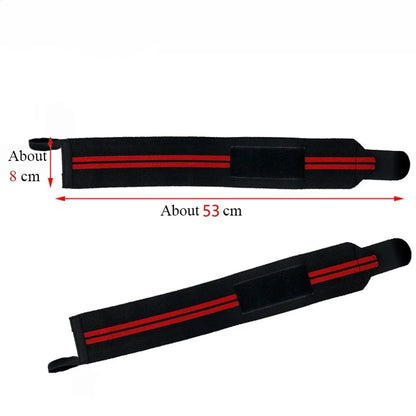 1 Pair of Adjustable Bandages Weightlifting Wristbands
